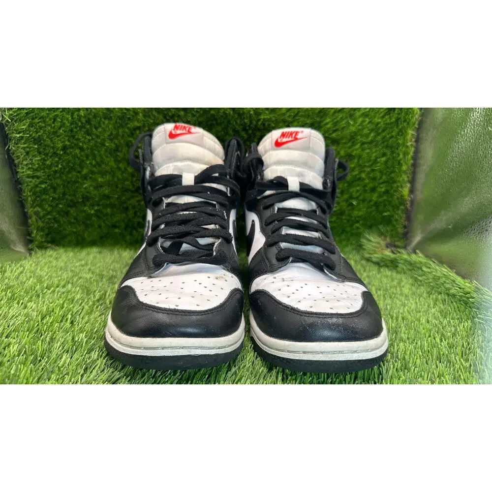 Nike Dunk High DD1869-103 Athletic Sneaker Womens 9 White Leather Gym Training
